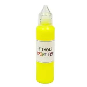 (50ml 형광 노랑) 핑거 페인트펜 낱색/물감/놀이/페인트/유아용/어린이/유아/펜타입/놀이용/선물/키즈/미술