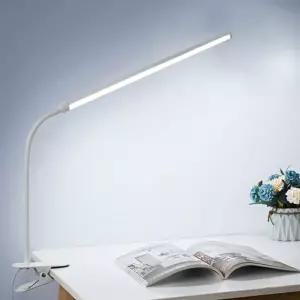 (58cm 화이트) 플렉시블 LED 집게 스탠드/집게형/조명/독서등/책상/책상등/스탠드등/스텐드/탁상/테이블
