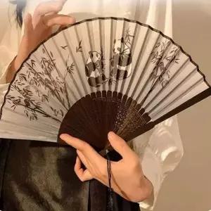 대나무부채 위아 접이형 전통태슬 여름용 휴대용식