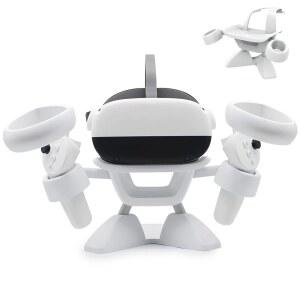 돌록스 VR 스탠드 VR 헤드셋 스탠드 VR 디스플레이 홀더 스토리지 가상 현실 헤드셋 데스크톱 디스플레이 스탠드 오큘러스 퀘스트 2 퀘스트 3/3 트 트 S 밸브 인덱스 헤드셋 터치 컨트롤러용