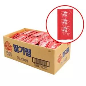 오뚜기 일회용 딸기쨈 12gx500개