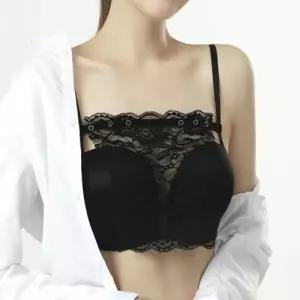 레이스 시스루 브라 가슴골 가슴 가리개 가슴카바 (WF46935)