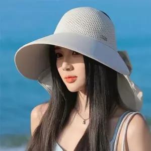 이 은창)똑딱 탈부착 로맨틱 매쉬 선캡 모 밀집 예쁜