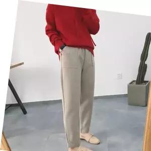 사각주머니 F006459 바지 허리밴딩 배기팬츠 모직배기