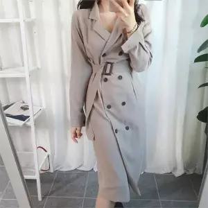[셀러문] 트렌치 벨트 더블 롱원피스 (5049954A)