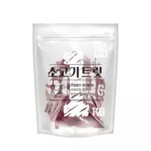 [반려] 간식 정직하개 트릿 맛있는 강아지 1kg 소고기 대용량