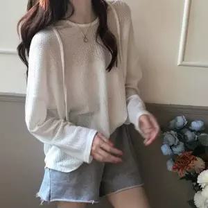 [D더블유] 와플 캐주얼 여성 후드 티셔츠 오버핏 (8962772A)