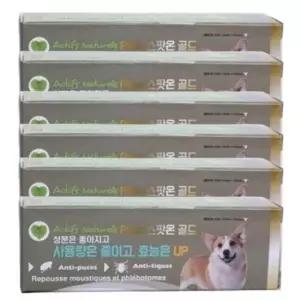 [반려] 강아지 천연 해충방지 젤타입 중형견 1.5ml 6P 벌레 강아지천연모기기피제