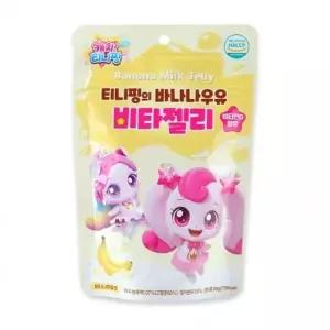 [mlKxk666]캐릭터간식 바나나우유 비타젤리 50g-8EA