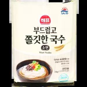 소면 (부드럽고쫄깃한 해표 3k) X4 콩국수용 국물용 김치말이국수용 냉국수