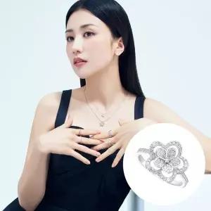 [신세계라이브쇼핑][박하선PICK] 로맨틱가든 러브플라워 18K골드 랩그로운 다이아몬드 반지 FGDR1302WLAB
