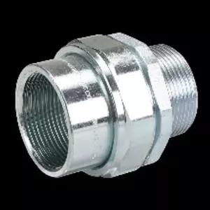 전기 강제전선관 스틸파이프 유니온 카프링 42mm 연결 커넥터