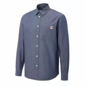 메종키츠네 FOX HEAD CASUAL SHIRT OM00432WC5043-P470) 폭스 헤드 캐주얼 셔츠)