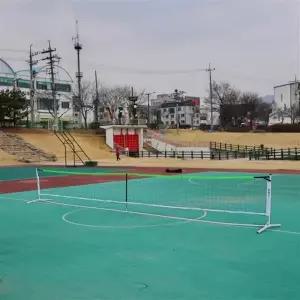 TK_니스포 족구 지주네트 세트 NJ80105 간편 조립 해체 공식규격 이동 보관이 용이한 휴대용 족구네트