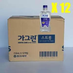 사계절 동아 가그린 스트롱 750ml 12개(1box)