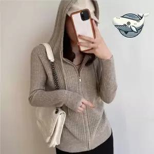 스타일리시한 골지 후드집업 간절기 캐주얼 가을자켓 아우터 가을여성자켓 여성아우터