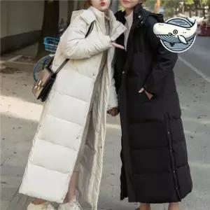 스타일리시 롱패딩 점퍼 따뜻한 후드 아우터 여성아우터 여성점퍼 캐주얼점퍼 학생점퍼
