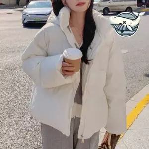 여성용 따뜻한 숏패딩 겨울 후드 아우터 편안한 여성아우터 여성점퍼 캐주얼점퍼