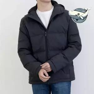 겨울철 경량 방한 후드 다운 재킷 소매 밴딩 남성아우터 남성점퍼 캐주얼점퍼 학생점퍼