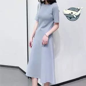 여름 데일리룩 A라인 원피스 심플한 반팔 여름원피스 반팔원피스 프릴원피스