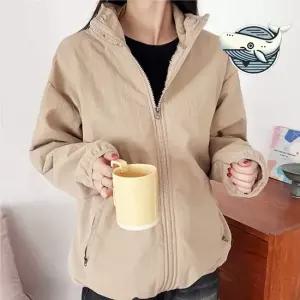 부드러운 기모 퍼 후드 점퍼 따뜻한 겨울 필수 여성아우터 여성점퍼 캐주얼점퍼 학생점퍼