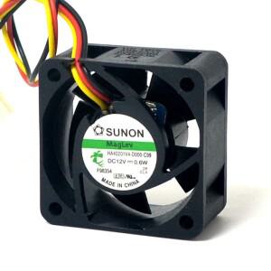 Sunon Maglev 선풍기 HA40201V4-D000-C99, 서버 인버터 전원 공급 장치, 축 냉각 팬, 3 핀, DC12V, 0.6w, 4