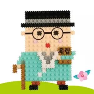 유니아트 유니블럭 김구 UB020 블럭 조립 나노블럭