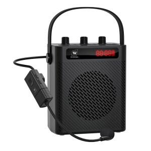 헤드셋 마이크가 있는 SANMIC 30W 무선 음성 증폭기 교사용 휴대용 블루투스 5.3 PA 시스템 교실에서 가르치고 말하기 위해 스피커가 개인 충전식 메가폰 S93