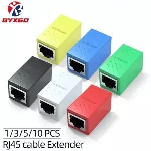 Gigabit RJ45 케이블 연장기 POE/PLC용 LAN/이더넷/네트워크 케이블/Cat5/Cat6/Cat7/Cat8용 암-암 커플러