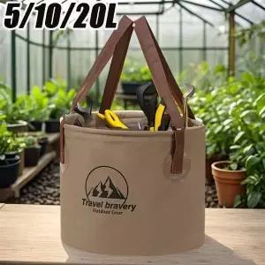 5L/10L/20L 버킷 주최자 파우치 보관 가방 원예 도구 정원 손 심기 소품 바구니