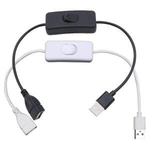 스위치 ON/OFF 케이블 USB LED 스트링용 확장 토글 전원 어댑터 도구