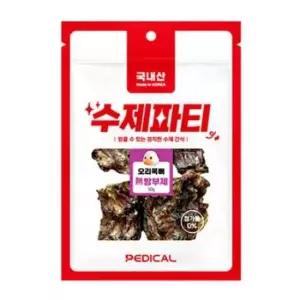 [펫] 국내산 수제파티 오리목뼈 간식 강아지 50gX5개