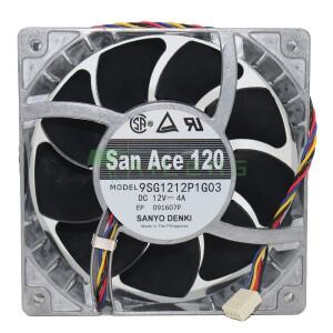 Sanyo 고온 선풍기 속도 폭력 12038, 9SG1212P1G03, 12cm, 12V 4A, 강력한 120x120x38mm