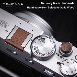 FujiFilm XM5 XT50 X100VI XE4 X-PRO3 Fuji 카메라 용 목재 카메라 핫슈 커버 셔터 릴리즈 버튼 캡 키트