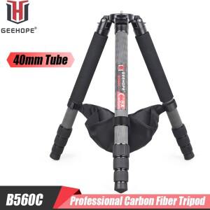 GEEHOPE-B560C 전문 무거운 카메라 삼각대 40mm 튜브 최대 30kg 보울 삼각대 매우 안정적인 상단 조류 관찰
