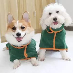 강아지 고양이 샤워 가운 목욕 수건 타올 소프트 XL