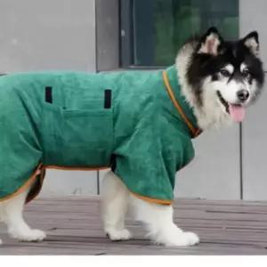 강아지 고양이 샤워 가운 목욕 수건 타올 소프트 S