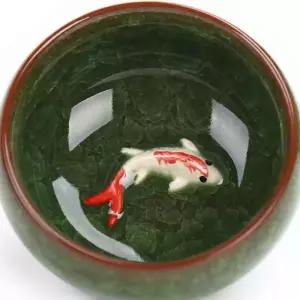 대만 물고기 잉어 술잔 다기잔 집뜰이 사케잔 찻잔 6종세트