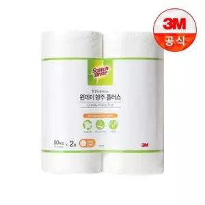 [3M]원데이 플러스 일회용 행주 2Roll 100매