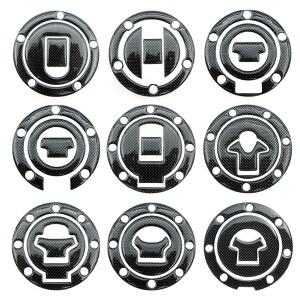1Pcs 탄소 섬유 연료 가스 오일 캡 탱크 패드 Tankpad 보호대 스티커 바이크 오토바이 범용 혼다 스즈키 가
