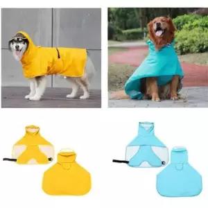 [PET] 산책 비옷 판초 애견 우비 강아지 레인코트 바람막이 외출 3XL 소형견 중형견 대형견