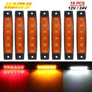 10 PCS 12v 24v Led 버스 사이드 마커 표시기 램프 자동차 신호 브레이크 후면 경고 트레일러 조명 Scania