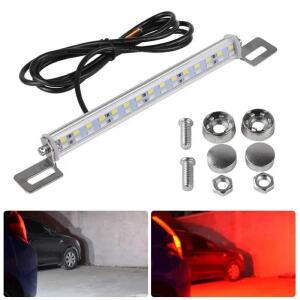 차량용 번호판 백업 후진 브레이크 후미등, 범용 12V, 30LED, 레드 + 화이트, 고품질 바 신호 램프 액세서