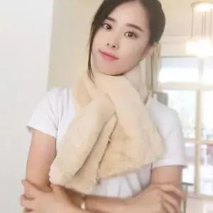 [콩심팥심]니팅 털목도리 여성 겨울목도리 방한 머플러 퍼목도리 포근한