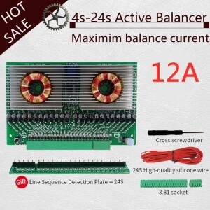 12A 활성 이퀄라이저 밸런서 3S 4S 6S 7S 8S 12S 15S 19S 20S BMS Lifepo4/리튬 이온 5A 배터리 에너지 커