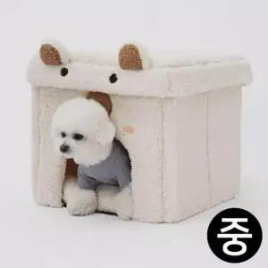 [PET] 아이보리 캣치치 강아지하우스 하우스 중