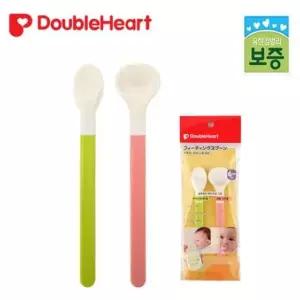 더블하트 이유식 피딩스푼세트 이유식숟가락 6개월부터