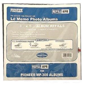MP-300용 파이오니어 메모 포켓 앨범 리필, 3 1/2인치 x 5 1/4인치