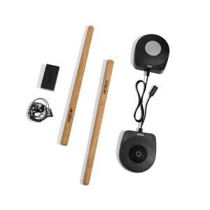 AEROBAND 전자 드럼 세트 POCKETDRUM2 MAX 에어 스틱 페달 블루투스 어댑터 언제 어디서나 연주 8가지 USB 미디 청소년 성인 드러머 선물 이어폰