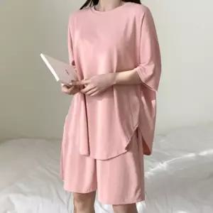 [애슬릿] 국내 생산 면 오버핏 루즈핏 반팔 트레이닝 세트